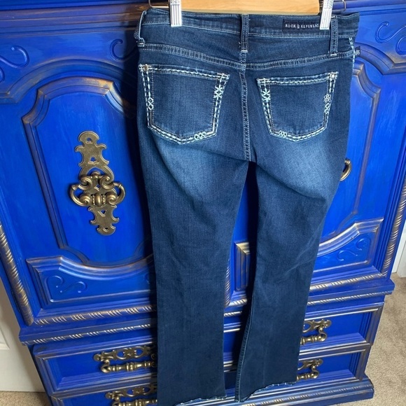 Rock & Republic LowRise Stretch Jeans Kasandra Sz4 - Picture 2 of 3